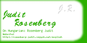 judit rosenberg business card